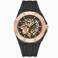 Fully automatic mechanical watch for men fashionable multi-color silicone tape waterproof watch